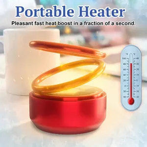Calentador molecular dinámico portátil con subida rápida de temperatura y diseño de doble aro