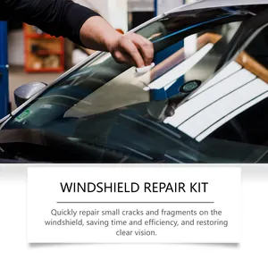 Professional car windshield repair kit used to fix glass cracks and restore vision