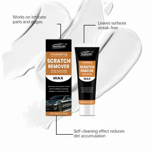 Homonth Auto-Kratzerentferner Wachs Detail zeigt Creme-Textur und Anwendungsvorteile