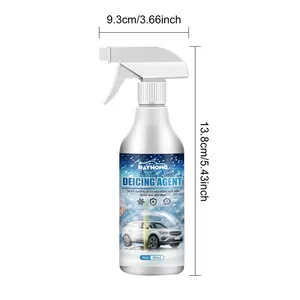 Dimensiones detalladas del spray descongelador de coches Rayhong, capacidad de 60 ml para invierno