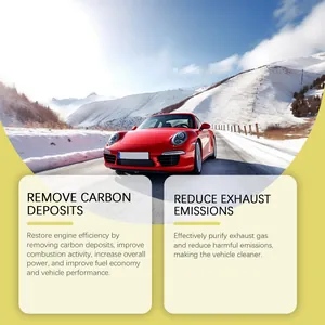 Professional car engine cleaner for carbon removal and reduced harmful exhaust emissions