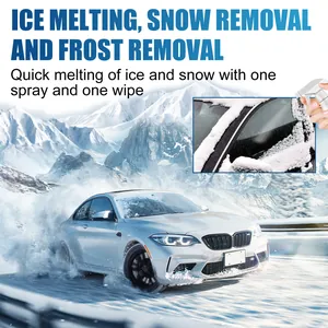 Eficaz spray descongelante de parabrisas para eliminación rápida de nieve y hielo d'invierno