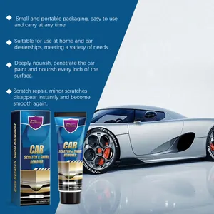Gedetailleerde productinfografiek voor Rayhong auto kras verwijderaar 60ml crème.