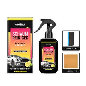 Professionelles Homonth 100ml Auto Schaumreiniger Spray Set inklusive Schwamm und Mikrofasertuch