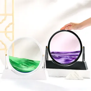 Quadro con sabbia mobile 3D dinamico paesaggio a clessidra per decorazione ufficio