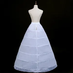 Back view detail of 6-hoop wedding dress petticoat with adjustable drawstring waist