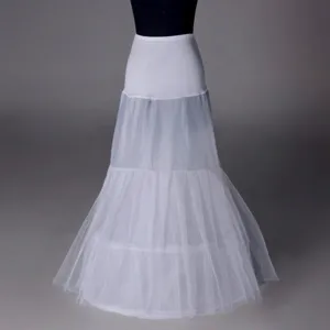 Jupon long blanc réglable en tulle pour robes de mariée et styles Lolita élégants
