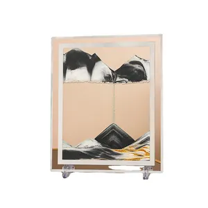 Elegante quadro di sabbia mobile 3D con cornice a specchio per decorazione casa e ufficio