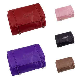 Detachable 4-in-1 travel makeup bag organizer in multiple colors with leegoo logo