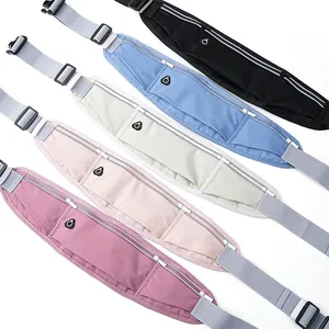Professional Slim Running Waist Bag Lycra Fabric Waterproof Reflective Phone Belt Bag For Outdoor Sports Men Women Fitness