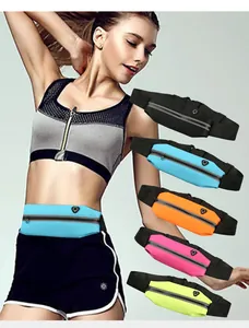 Ceinture de course mince et étanche pour le fitness en plusieurs coloris vifs