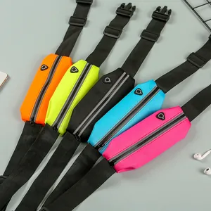 Ceinture de course imperméable en cinq couleurs vives pour le fitness et le téléphone