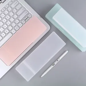 Estuche para Lápices de PP Translúcido Esmerilado Minimalista Caja de Almacenamiento de Papelería Multifuncional Creativa para Estudiantes Oficina Escuela