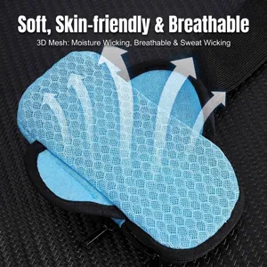 Breathable blue 3D mesh running phone arm bag for outdoor fitness and sports activities