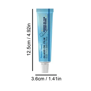 Detaillierte Maße der Auto-Glas-Ölfilm-Entferner-Creme-Tube: 12,5 cm x 3,6 cm Größe