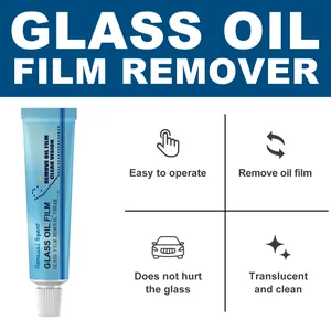 Detailansicht der Glas-Ölfilm-Entfernungscreme mit Funktionen und Schutzwirkung für Fenster