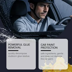 Powerful car glue removal spray for safe paint protection and cleaning.