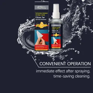 Citrus tar and glue remover spray with product packaging for professional car cleaning results