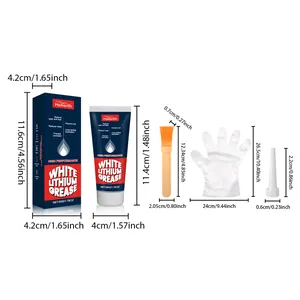 Spécifications détaillées de taille pour le kit d'entretien de graisse au lithium Homonth.