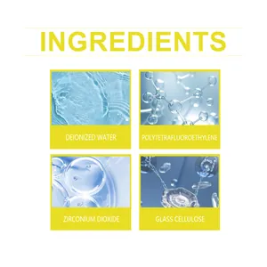 Lista detallada de ingredientes del líquido para el cuidado de la pintura del coche y acabado