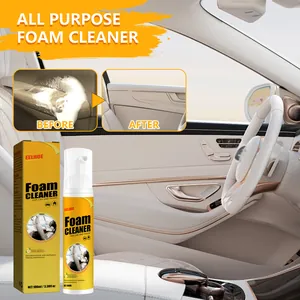 Limpiador de espuma multiusos EELHOE para interiores de coches, 100ml aroma limón