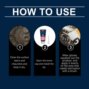 Instructions étape par étape pour appliquer de la graisse au lithium sur les métaux.