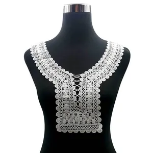 Milk Silk Water Soluble Lace Collar Flower Embroidery False Collar Hollow Out DIY Clothing Lace Accessories