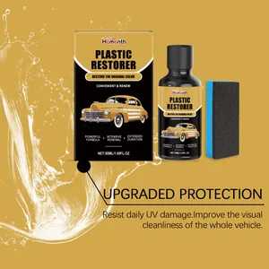 Rinnovatore di plastica per auto con spugna applicatrice per la protezione dai raggi UV