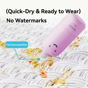 Portable pink stain remover pen for rapid clothing oil and spot cleaning