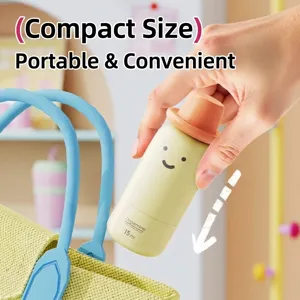 Compact 15ml portable stain remover pen being placed in a bag, dopamine style design.