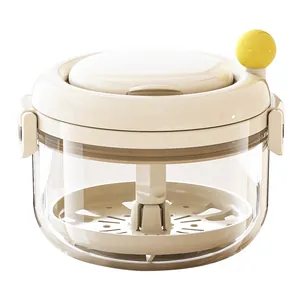Manual centrifugal dental aligner cleaning and storage box for orthodontic retainers.