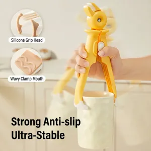 Professioneller Antibrüh-Küchenschüsselgreifer in Vogelform mit Silikonoberfläche