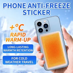 Self-heating phone warm sticker for winter outdoor protection against the extreme cold