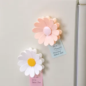 Daisy snack closure clip cute refrigerator magnetic food sealing clamp plastic kitchen tool