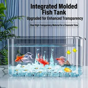 Transparente integrierte Acryl-Schreibtisch-Aquarium mit hoher Lichtdurchlässigkeit Deko