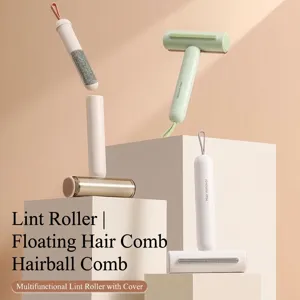 3-in-1 Multi-Functional Lint Roller Portable Tear-Off Dust Remover Hidden Cleaning Brush For Clothes Pet Hair Household