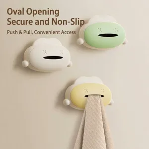 Creative cloud-shaped wall-mounted towel plug holder for bathroom and kitchen storage