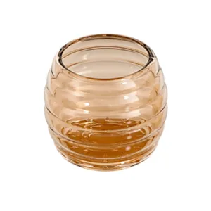 Premium amber translucent silicone chair leg floor protector with ribbed anti-slip design