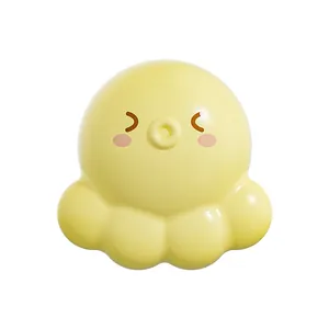Cute yellow octopus sink overflow hole plug for bathroom washbasin anti-odor cover