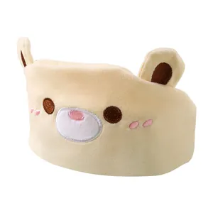 Bandeau post-partum en coton doux avec oreilles d'ours mignonnes pour un confort nocturne
