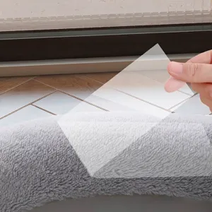 Premium verdickter grauer Plüsch Toilettensitzbezug mit wiederverwendbarer Rückseite