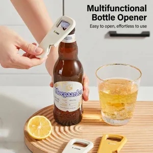 Magnetic Beer Bottle Opener Fridge Magnet Multifunctional ABS Iron Lid Opener Fujiama Home Kitchen Bar Tools Gift