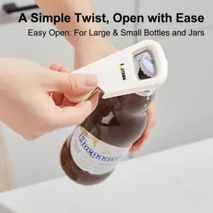 Creative magnetic beer bottle opener and fridge magnet for multi-purpose kitchen use