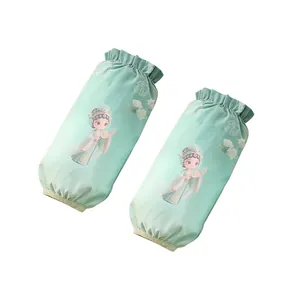 Manguitos largos bordados lindos para invierno con un diseño tradicional de estilo chino