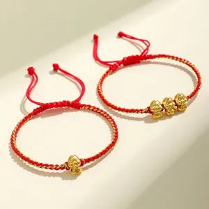 Bracciale in Corda Rossa Intrecciato a Mano Ciondolo Serpente in Argento Finissimo 999 Anno del Serpente Gioielli Zodiaco Regalo per Donna Uomo