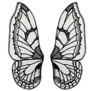 Schmetterling Flügel Spitze Stickerei Patch Applikation Für Unterwäsche Kleid Kleidung DIY Nähen Deko Handwerk Zubehör