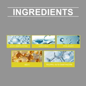Detailed chemical ingredients of car scratch repair pen featuring acrylic resin