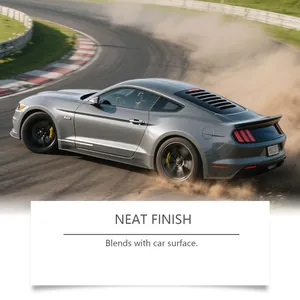 Grey sports car showing neat finish after using an automotive scratch touch-up pen