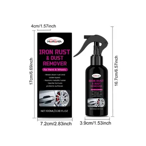 Guida alle dimensioni per spray antiruggine da 100 ml per cerchi auto e confezione esterna