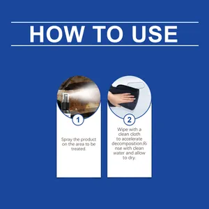 Guida all'uso dello spray per la cura del cromo con istruzioni per l'applicazione.